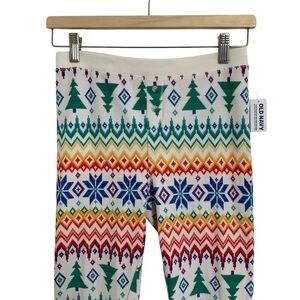 NWT Old Navy Colorful Pajama Bottoms Pants Winter Christmas Holidays Rainbow